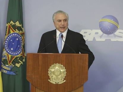 El Congreso de Brasil ha decidido mantener en el cargo a Michel Temer al menos seis meses.