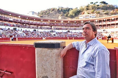 El empresario José María Garzón, en la plaza de toros de Málaga.