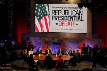 Debate entre candidatos republicanos el pasado octubre en New Hampshire.