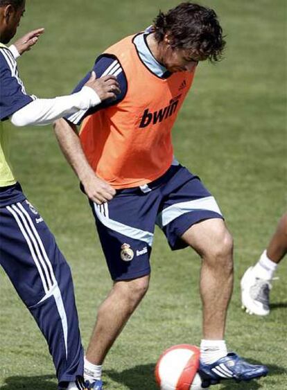 Raúl, en un entrenamiento