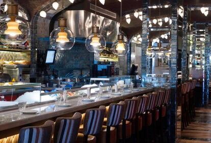 Comedor del Bar Bas, en Barcelona.