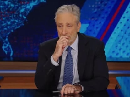 Jon Stewart, mientras hablaba de su perro Dipper.