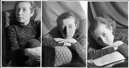 Tres retratos de la escritora alemana Ilse Losa, realizados en 1937 en Oporto (Portugal), donde se refugió del nazismo.