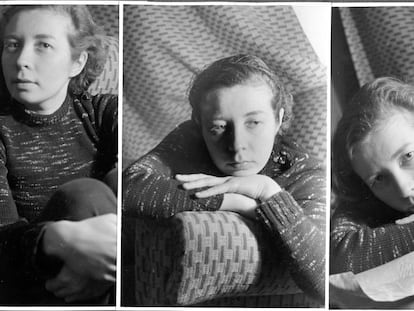 Tres retratos de la escritora alemana Ilse Losa, realizados en 1937 en Oporto (Portugal), donde se refugió del nazismo.