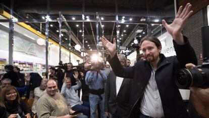 Pablo Iglesias, a la presentació del llibre.