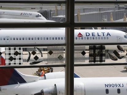 Terminal de Delta Air Lines en el aeropuerto de Washington