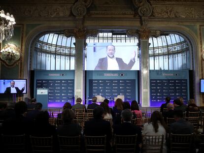 Foro Tendencias 2023, durante la intervención de Juan Carlos Escotet, presidente de Abanca.