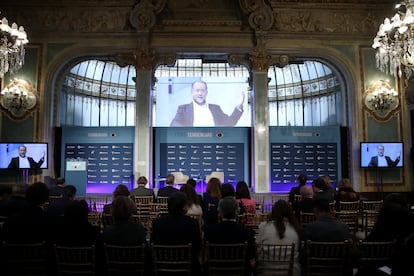 Foro Tendencias 2023, durante la intervención de Juan Carlos Escotet, presidente de Abanca.