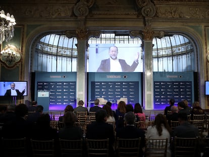 Foro Tendencias 2023, durante la intervención de Juan Carlos Escotet, presidente de Abanca.