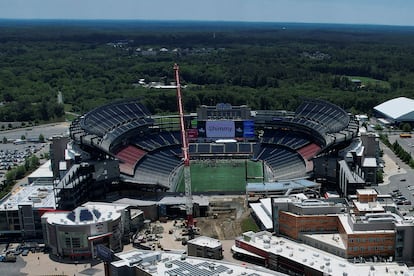 El Gillette Stadium, en Foxborough, Massachusetts, con una capacidad para más de 68.500 espectadores.
