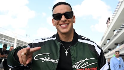 Daddy Yankee en el Autódromo Internacional de Miami, el 1 de mayo de 2025.