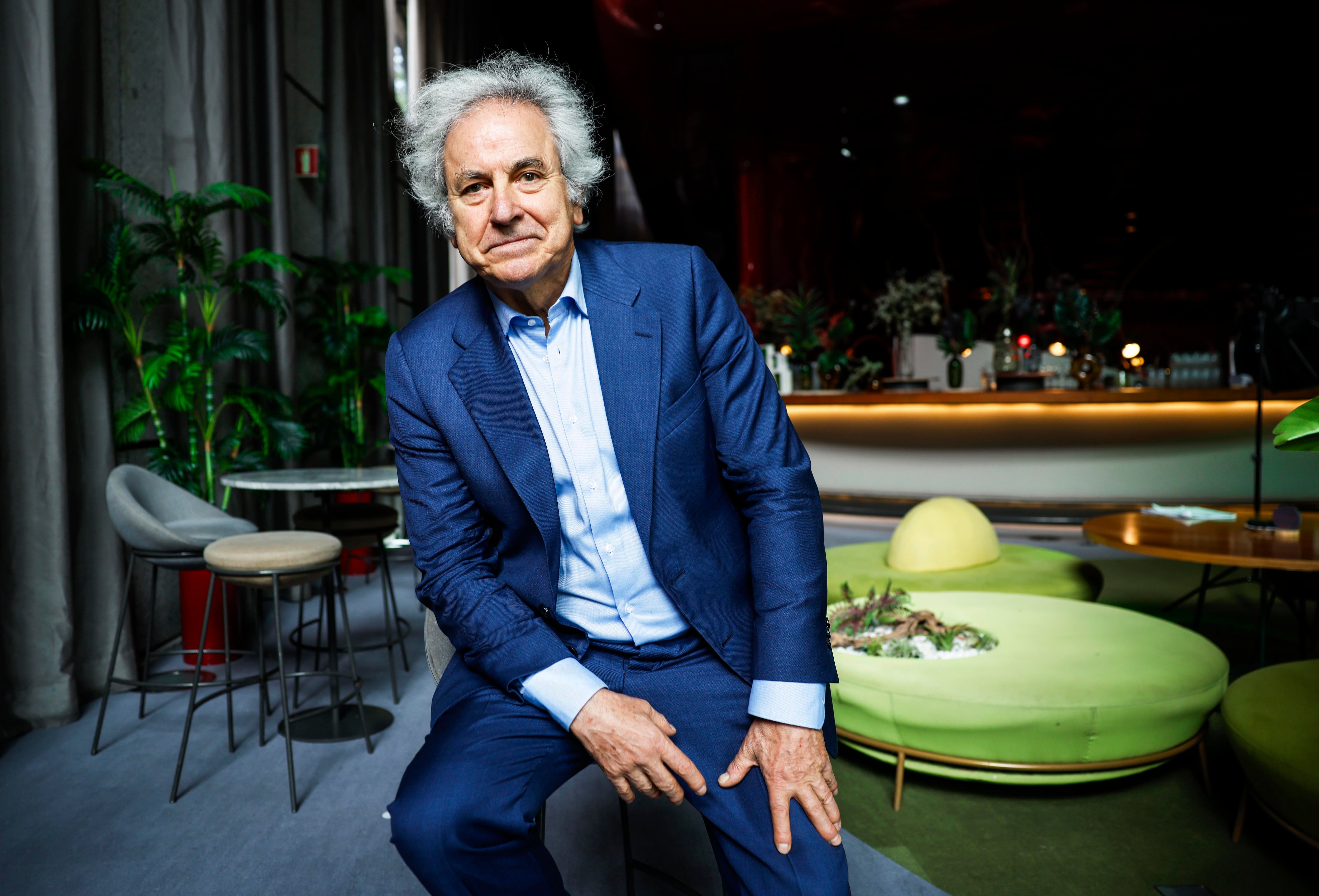 Íñigo Ramírez de Haro, en la cafetería Nubel.  