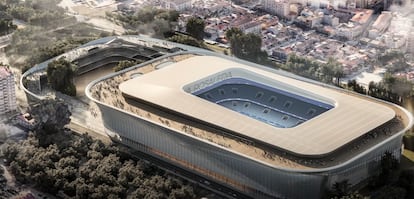 Propuesta de remodelación del estadio de la Rosaleda para Mundial 2030
