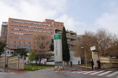 El Hospital Materno-Infantil de Ja&eacute;n, este lunes.