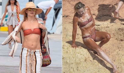 Kate Hudson visitó Formentera y, además de aprovechar para descansar y tomar el sol, no dudó en darse un baño de barro.