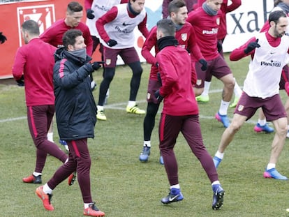 El Atlético de Madrid se entrena para el próximo partido de La Liga frente al Leganés