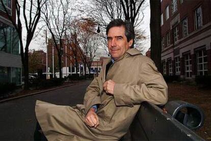 Michael Ignatieff, en el campus de la Universidad de Harvard, en Cambridge (Massachusetts).