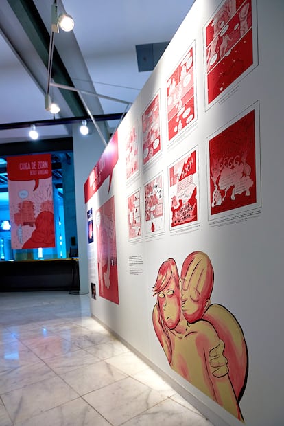 Chica Zorn de Berit Viklund utiliza tan solo diversos tonos de rojo para expresar las emociones de su personaje. VDLV