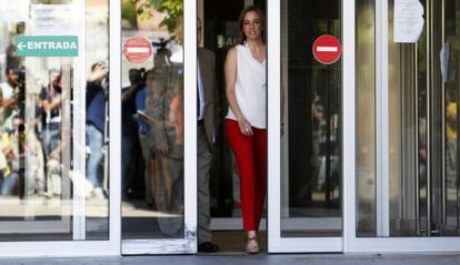 Tania Sánchez després de declarar al jutjat d'Arganda (Madrid) el passat 23 de juny.
