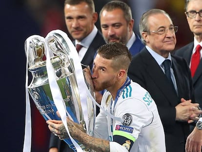 Sergio Ramos levanta la 13ª ante Florentino Pérez