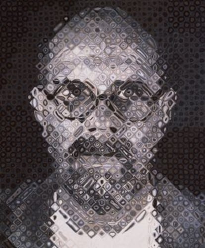 'Autorretrato I', 1995. Óleo sobre lienzo. 182.9 x 152.4 cm.