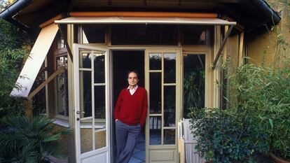 L'escriptor italià Italo Calvino a Roma el desembre del 1984.