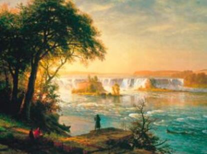 Paisaje de Albert Bierstadt en la exposici&oacute;n &#039;Para&iacute;sos y Paisajes. De Brueghel a Gauguin&#039; en la Colecci&oacute;n Carmen Thyssen-Bornemisza 