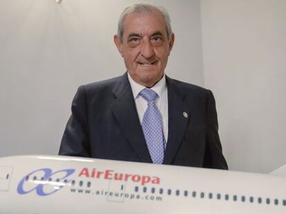 El presidente del grupo Globalia, al que pertenece Air Europa, Juan Jos&eacute; Hidalgo.