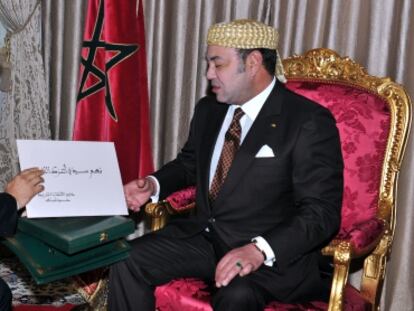 El rey Mohamed VI recibió al líder del Istiqlal, Hamid Chabat, el 26 de junio.