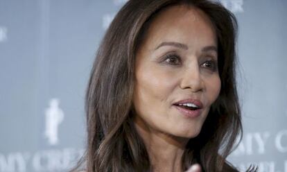 Isabel Preysler, durante la presenación de su línea de cremas.