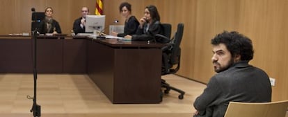 Enric Duran, durante el juicio.