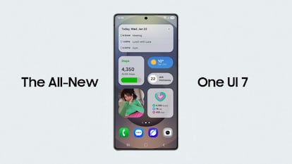Teléfono de Samsung con One UI 7