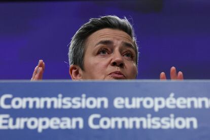 La vicepresidenta de la Comisión Europea, Margrethe Vestager.