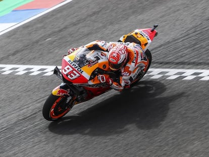 Márquez enfila el asalto a Termas desde la 'pole'.