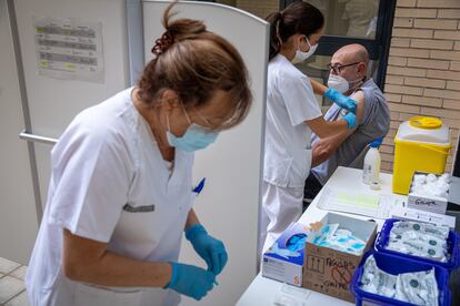 Campaña de vacunación de la gripe en la Comunidad valenciana, el pasado mes de octubre.