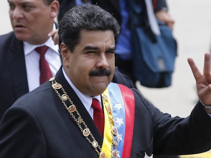 Presidente da Venezuela, Nicolas Maduro, durante comemora&ccedil;&atilde;o do dia da independ&ecirc;ncia.