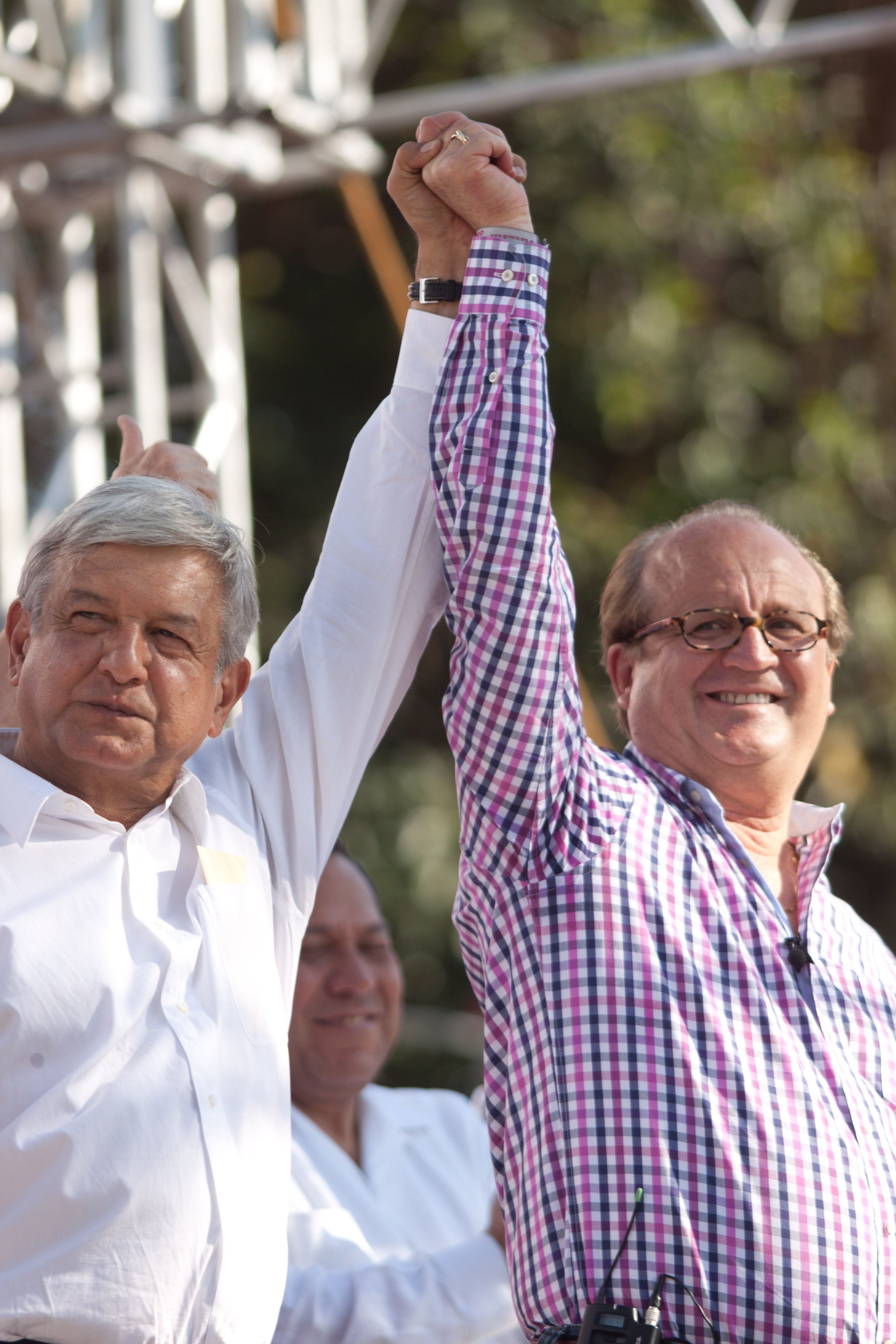 Andrés Manuel López Obrador y Graco Ramírez, en 2012. 