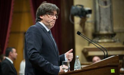 El presidente catalán, Carles Puigdemont.