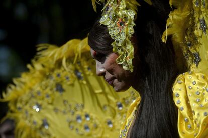 Un momento de la ceremonia en el estadio Nacional de Brasilia.