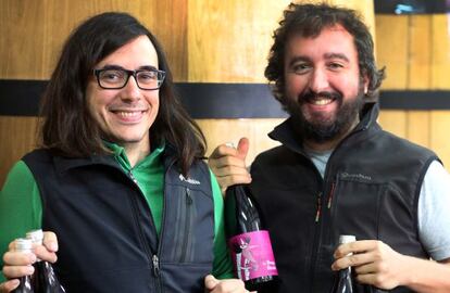 Fernando García y Dani Landi de la bodega Comando G en Gredos.