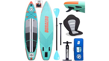 Tabla de paddle surf hinchable con remo doble y más accesorios, disponible en distintos tamaños