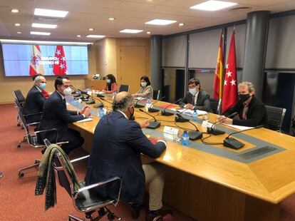 Reunión ayer del Grupo Covid-19 de coordinación entre Gobierno central y Comunidad de Madrid.