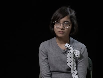 Ridhima Pandey, en el Foro Global sobre Neumonía Infantil, el pasado enero en Barcelona.