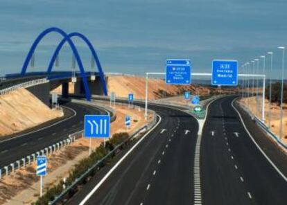 Una de las entradas a la autopista AP-36.