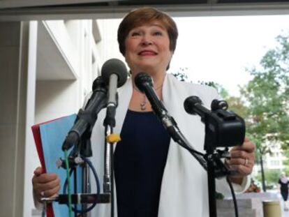 Georgieva anuncia en su primer discurso como jefa del Fondo que rebajará las previsiones de crecimiento globales para 2019 y 2020