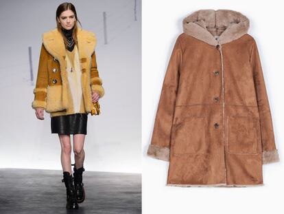 Borreguito
	

	A la izquierda, diseño de Coach otoño/invierno 2015-2016. A la derecha, una de las opciones de Stradivarius (49,99 euros). En Descuentos El País puedes consultar las promociones de Stradivarius.