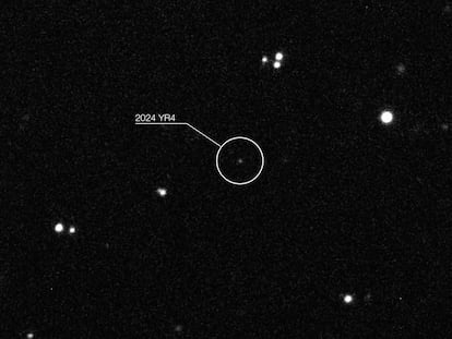 Imagen del asteroide 2024 YR4 por el Telescopio Muy Grande (VLT) de ESO.