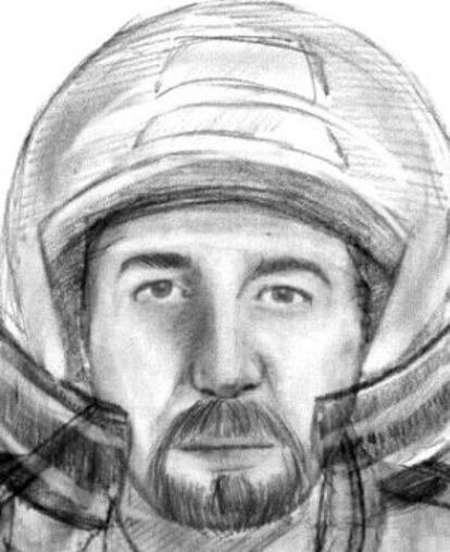 Retrato robot del sospechoso de Chevaline, difundido por la policía.