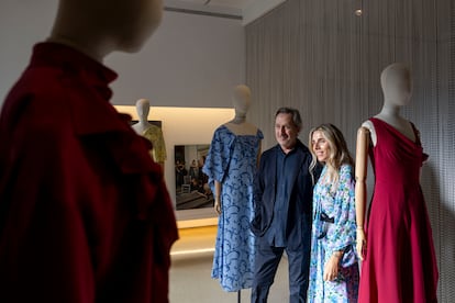 El diseñador Roberto Torretta, junto a su hija María Torretta, presentó su nueva colección en su 'showroom' en el marco de Madrid es Moda, el lunes 9 de septiembre de 2024.