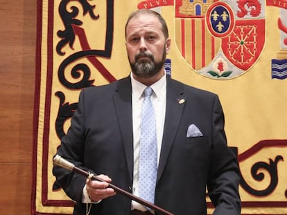 Toma de posesión de Andrés Marínez como alcalde de Arroyomolinos.